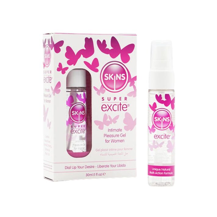 Skins Super Excite Intimate Pleasure Gel For Women - Xhel Stimulues Libido Per Femra