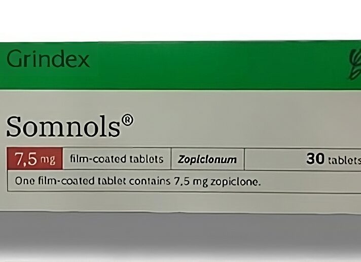 Somnols 7.5mg Zopiclone x 30 Tableta Grindex